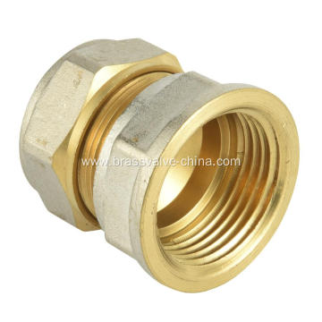 Brass Female straight compression couplings